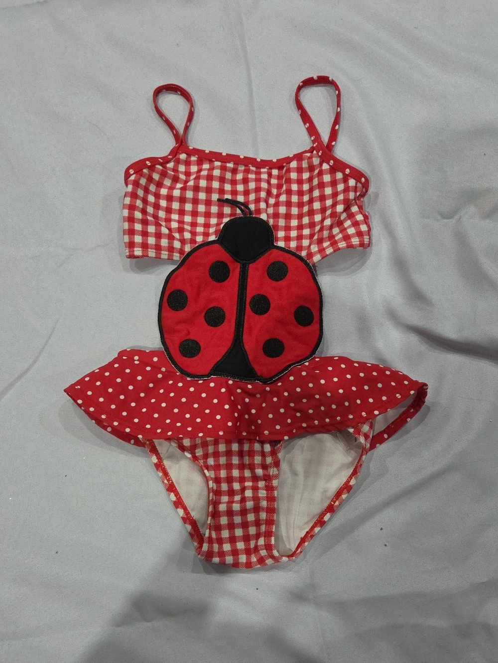 Koala Kids Red Ladybug Swimsuit, Size 4T